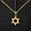 FMF Pendente E Catena Oro 18K 750 Mls. Stella Di David 11 MM.