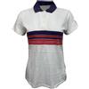 GANT Polo Shirt GANT Rugger Da Donna Crema A Righe Sul Petto NWT