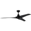 Pepeo Ventilatore industriale a soffitto Pepeo Vourdries nero 142 cm con interruttore a parete
