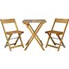 Vigor Set Arredo Giardino Mod. Ettore in Legno, 3 Pezzi