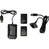 vhbw Kit Play & Charge per Microsoft Xbox 360 controllore