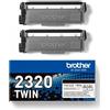Brother TN-2320twin Cartuccia Toner 1 Pz Originale Nero