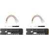 No 2X NGFF M2 un PCI-e 4X X1 Slot Riser Card M2 Chiave M un PCI Express X4 Ada5508