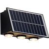 No Lampada da Parete Solare Impermeabile LED per Decorazione di Giardini e Cor9152