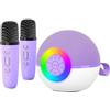 No Macchina per Karaoke con 2 Microfoni, Microfono Bluetooth Portatile con Gi8097