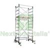 UTENSILERIA 1PZ TRABATTELLO IN ALLUMINIO "ALUMITO" CM.86X160X340H., PIANO LAVORO CM.240H., :