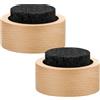 No 2 Pezzi Diffusore di Essenziali In Pietra Lavica Diffusore Passivo In P4938