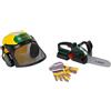 Theo Klein 8197 Bosch Set Boscaiolo | con Motosega, Casco forestale e Guanti | Suono Realistico e Luce Lampeggiante | Prodotto con Licenza Ufficiale | Giocattolo per Bambini dai 3 Anni