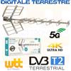 Wttelettronica Kit Antenna TV Amplificata Esterna Digitale Terrestre Amplificatore da Palo A