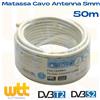 Metronic Matassa Cavo Filo Coassiale Antenna Tv Satellitare e Digitale Terrestre 50m