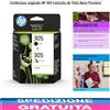 HP 2 Cartucce Originali 305 Nero E Tricromia per Deskjet 2700 4100 Envy 6020 6420..