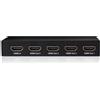 Club 3D CLUB3D HDMI™ 4K@60Hz UHD Splitter AC Power 4 porte HDCP Nero Metallo