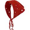 Foulard donna triangolo vintage tinta unita pizzo all'uncinetto abbigliamento es