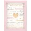 Depesche 11626-005 - Cornice portafoto con scritta in lingua inglese Love, 12 x 9 x 1 cm, colore: rosa, 7 x 9 x 1,9 cm