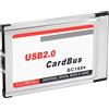 No Adattatore per Scheda da PCMCIA un USB 2.0 CardBus Dual 2 Porte 480M per Co9143