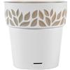 Stefanplast Vaso Cloe Con Riserva Diametro Cm 25 Bianco Beige Stefanplast