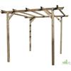 PERGOLA IN LEGNO IMPREGNATO 300X300X220 H CM 3X3MT GAZEBO TETTOIA PERGOLATO