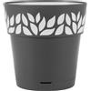 Stefanplast Vaso Cloe Con Riserva Diametro Cm 25 Grafit Grigio Stefanplast