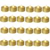 No Candele Tealight A LED A Batteria, Confezione da 24, Candele Votive Dorate 7216