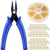 No 2X(690PZ Pinza per Anelli Divisi DIY Doppi Anelli di Salto Chiusi Apri Anel2077