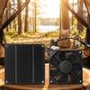 Ventilatore Solare 5W con Pannello 6V 160x160mm per Animali Domestici Cuccia Can