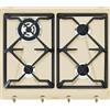 SMEG SRV864POGH PIANO COTTURA GAS 60CM 4 FUOCHI GRIGLIA GHISA NERA PANNA