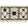 SMEG SRV896POGH PIANO COTTURA GAS 90CM 5FUOCHI GRIGLIE GHISA PANNA