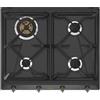 SMEG SRV864AOGH PIANI COTTURA GAS 60CM 4FUOCHI GRIGLIE GHISA NERA ANTRACITE