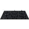 WHIRLPOOL GOA 9523/NB1 PIANO COTTURA GAS 90CM 5 ZONE VETRO NERO GRIGLIE GHISA