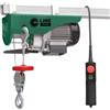 BricoShop24 Paranco Elettrico 500W Portata 125/250kg a Fune Sollevamento 18m