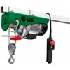 BricoShop24 Paranco Elettrico 750W Portata 200/400kg a Fune Sollevamento 18m
