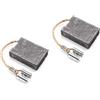 vhbw 2 Spazzole carbone per Bosch GWS 230 J GWS 2300-23 J GWS 2300 H, ramato