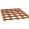 FORTUNATO Set Rete Elettrosaldata Ferro Grezzo Ø 8 mm Maglia 20 x 20 cm Fogli 1,5 x 1 m