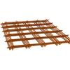 FORTUNATO Set Rete Elettrosaldata Ferro Grezzo Ø 5 mm Maglia 20 x 20 cm Fogli 1,5 x 1 m