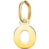 FMF Pendente Oro 18K 750 Mls. Iniziale Lettera O Brillante Mini 8,3 X 5,8 MM.
