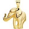 FMF Pendente Oro 18K 750 Elefante 32 X 30 MM. 10,40 Grammi