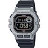 Casio Orologio CASIO WS-1400H-1BVCF Silicone Nero Chrono Alarm Dual Time Sub 100mt