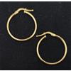 MR Orecchini In Oro 18K 750 Mls. Anelli 22,6 X 1,6 Mm. Ref 574-8-19-23A