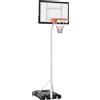 HOMCOM Canestro da Basket per Adulti Altezza Regolabile 260-310cm