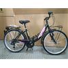Dino Bikes BICI 24 ALLEY AURELIA CITY BIKE NERO E ROSA PER BAMBINA DINO BIKES
