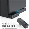 Docking Station USB 3.0 4 in 1 per macchina a vapore per PC portatile per for