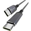 Smrter USB-C® Cable USB 2.0 USB-C® Male, USB-C® Male 2 m Anthracite with OTG Fun