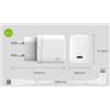 Silicon Power Caricatore silicon power qm10 18w 1*type-c pd + cavo apple mfi