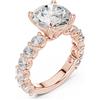 Senza marchio Anello regalo di nozze certificato 5,8 ct rotondo coltivato in laboratorio co...