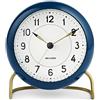 Arne Jacobsen Orologio da tavolo Station Ø11 Cm Teal/Bianco