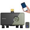 Diivoo Timer Irrigazione WiFi 4 Zone con Ingresso in Ottone Centralina Irrigazione 4