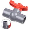 Valvola a per sfera in PVC antiperdite 50 mm per applicazioni liquide con presa