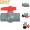 Valvola a per sfera in PVC antiperdite 50 mm per applicazioni liquide con presa