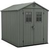 Keter Casetta da Giardino Darwin 6x8 Verde Salvia 190 x 244 x 221 H cm