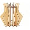 Vaso puzzle floreale in legno stile artigianale materiale legno alta qualità